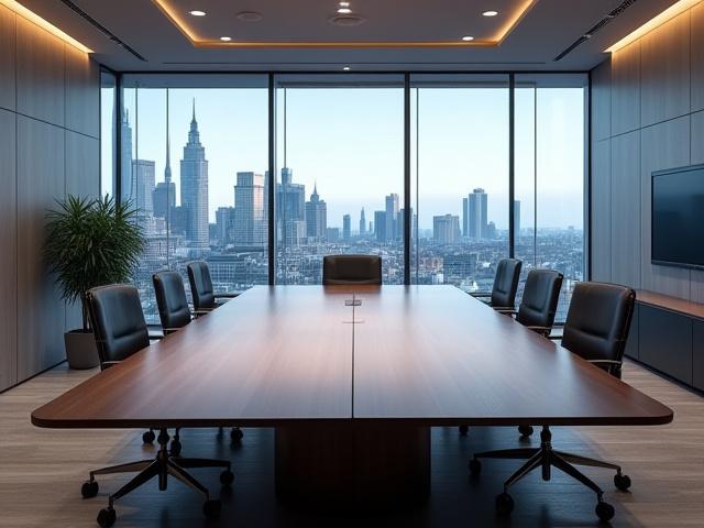 Modern, clean office space with professional cleaning staff